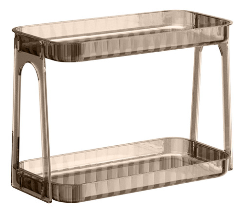 Estante De Almacenamiento De Cosméticos De Doble Capa Transp
