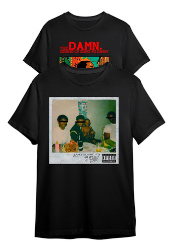 Kit 2 Camisetas Kendrick Lamar Rapper Album Good Kid Unissex