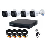 Kit Cctv 4 Camaras 2 Mpx Metal Microfono Integrado Wizsense