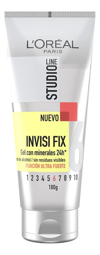 Gel Para Peinar L'oréal Paris Studio Line Invisi Fix Fijación Ultra Fuerte 180ml