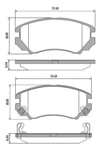 Pastillas Freno Kia Soul 2009/2013 Changan Cs35 13/15 Kit