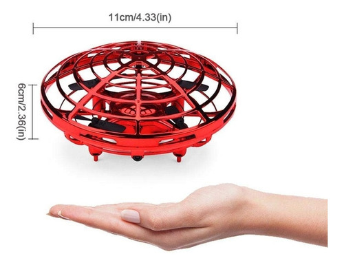 Dron Cuadricoptero Ovni Ufo Interactivo Regalo Para Niños