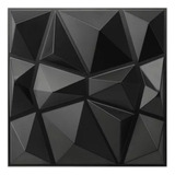 Panel Decorativo 3d Irregular Negro 30 X 30 Cm 24 Piezas