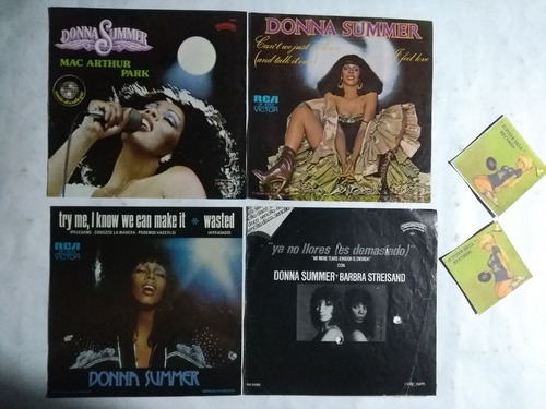 Donna Summer Pack De 4 Caratulas Ep 45 Sin Disco Memorabilia