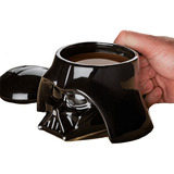  Taza 3d Darth Vader C/tapa Star Wars Ceramica 380cc Apt Mic