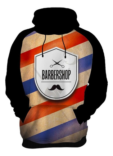 Blusa De Frio Moletom Barber Shop Cabeleireiro Desenho 04