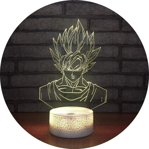 Goku Dragon Ball Z Lampara Led Regalo Niños Colección Gamer