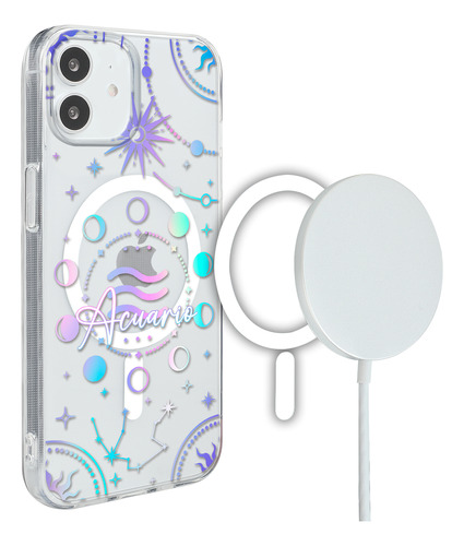 Funda Para iPhone Magsafe Para Mujer Zodiaco Acuario