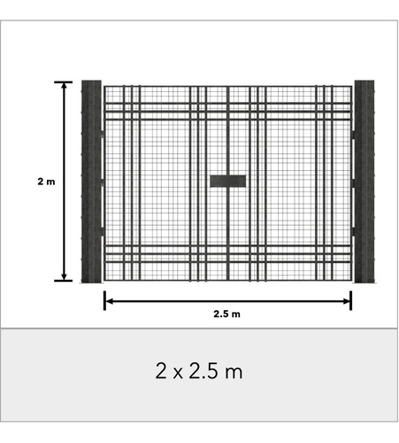 Portón Doble Hoja (2 X 2.50 M)