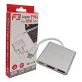  Adaptador Type-c 3 Em 1 Usb-c Hdmi Usb 3.1 Macbook 118