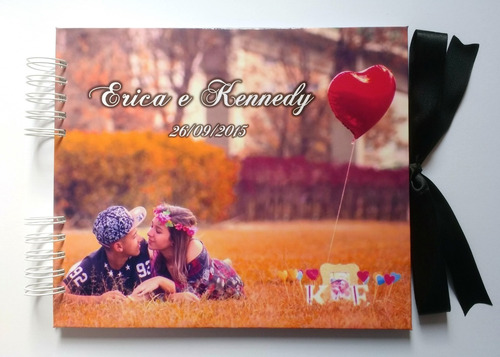 Álbum Scrapbook Namorados Casados Personalizado Com Foto #v3