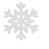Copo Nieve Mdf Blanco Colgante Esfera Navidad 20cm Mylin 3pz Color Mod. A