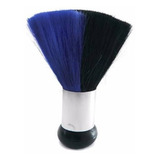 Brocha Limpia Pelo Bicolor Azul Y Negro Peluquería Barbería