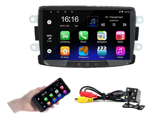 Estereo Renault Duster Android Gps Wifi Bluetooth Y Camara 