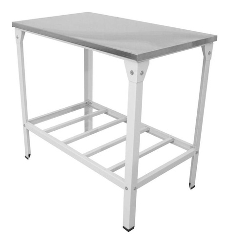 Mesa Industrial De Serviço 93 X 55 Prateleira Grade Innal