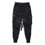 Pantalones Cargo Estilo Harén Casual Hip Hop Para Hombre