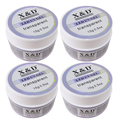 Gel Xed Transparente 56g Original Para Alongamento Unhas Gel