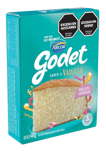 Bizcochuelo Godet Vainilla X480gr