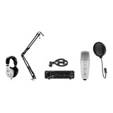 Kit Grabación Behringer Microfono Condenser Pie Antipop Auri