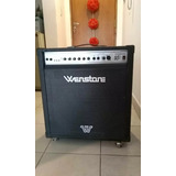 Ampli Wenstone Be-1200 Bajo 120w Con Ruedas Funda Y Tweeter