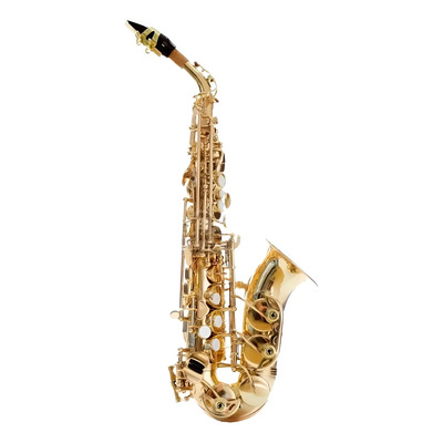Sax Silvertone Slsx001 Soprano Curvo Laqueado Con Estuche Color Amarillo | MercadoLibre
