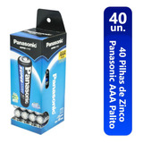 Pilha Comum Panasonic Aaa Palito Caixa40 Pcs Blister Com 4