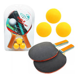 Ping Pong C/red + 3 Pelotas 5074 Color Rojo