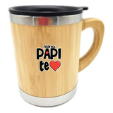 Jarro Taza Simil Bambu Personalizado Dia Del Padre