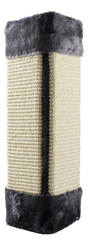 Rascador De Sisal De Mascota Plegable De Esquina De Gris