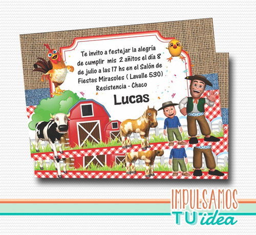 Cumple Granja De Zenón, Invitación Granja De Zenón Imprimir