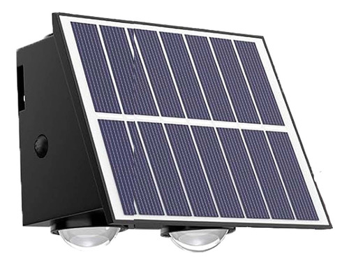 Lampara Aplique Pared Moderno Solar Decorativo 2x2 Led 10w