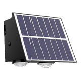 Lampara Aplique Pared Moderno Solar Decorativo 2x2 Led 10w