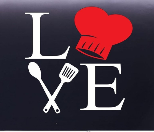 Calcomania Vinil Para Pared Cocina Love Cheff 