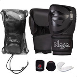 Kit Completo Luva Naja Boxe / Muay Thai + Bucal + Bandagem