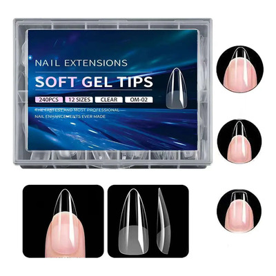 MHUITW 240 Pzs Tips Para Uñas Soft Gel Diferentes Modelos Y Tamaños Estilo 2 | MercadoLibre