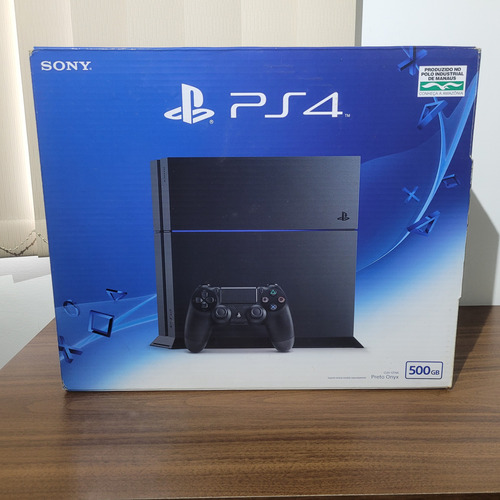 Console Playstation 4 Fat 500gb Fosco - Cuh 1214a -seminovo Perfeito