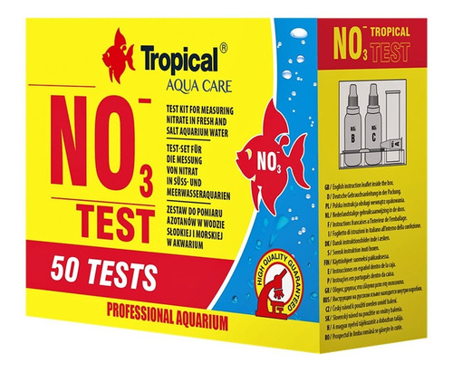 Test De Nitratos No3 Tropical Acuarios A. Dulce Y Marinos