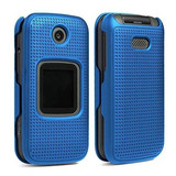 Funda Para Alcatel Smartflip, Azul/textura/resistente