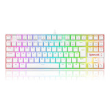 Teclado Gamer Redragon Kumara Pro Rgb Branco **seminovo**