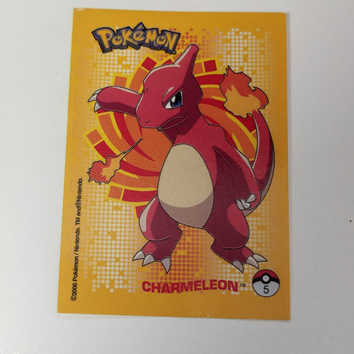 Charmeleon Estampa Pokémon Álbum Premium Salo Mexicana 2007