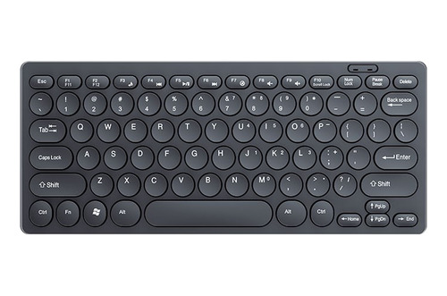 Teclado Para Pc Negro Teclas Redondas Jertech Dk500