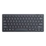 Teclado Para Pc Negro Teclas Redondas Jertech Dk500