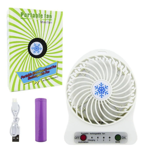 Mini Ventilador Portatil Recargable