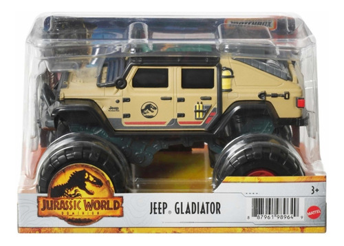 Matchbox Jeep Gladiator Escala 1/24 Jurassic Park Jeep Gladi