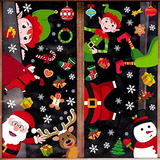 90shine - Adhesivos Decorativos Para Ventana De Navidad, Dis