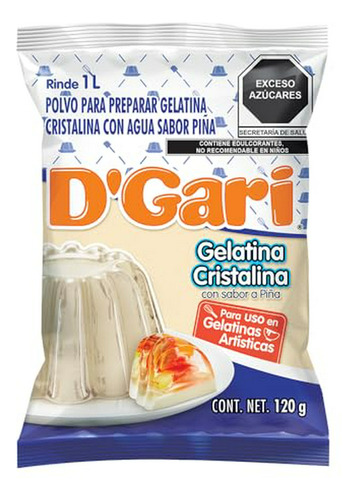 Gelatina - Postre De Gelatina D'gari -cristalina Pack De 5 (