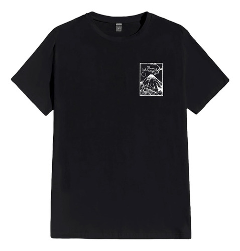 Camiseta Personalizada Monte Fuji Unissex Minimalista Tumblr