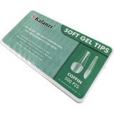 Tips Soft Gel Coffin Transparentes Medianos 500pzs Kalanzi