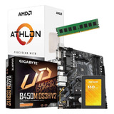 Combo Actualización Pc Amd Athlon 3000g + 8 Gb + Ssd 480