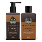 Kit Shampoo + Balm Para Barba Coffee ++ Maciez Don Alcides